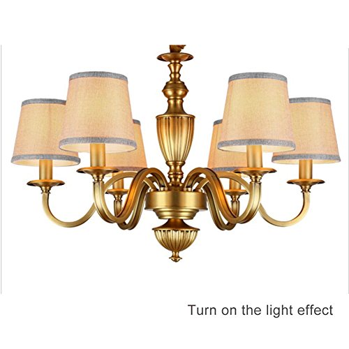 Fuloon 6er Set Lampen-Schatten E14-Schrauben Stil Lampenschirme (6er Set, Grau) - 2