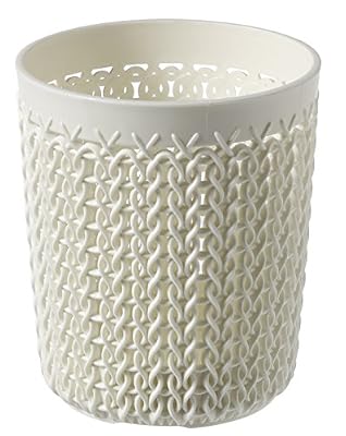 Curver 234664 Rangement Rond Tricot, Plastique, Blanc Cassé, 9.x 11.2 cm