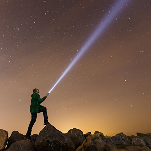 LED Taschenlampe Tactical Lampe für Trekking, Outdoor – ultra hell mit Power 52 LEDs - 7