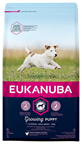 Eukanuba Puppy Cibo Secco per Cuccioli di Taglia Small Fino a 12 Mesi di Vita, Brown, 3 kg