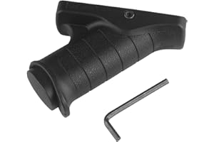 ‎RANSTAC Ranstac Airsoft FrontGriff Foregrip Nylon Abgewinkelter Griff Angled Fore Grip Griffe für 20mm Picatinny Schiene Montage CJ/WB-06 (45 Grad Kurz Horngriff)