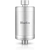 Bluefox Platinum Duş Filtresi, KDF 55 + Aktif Karbon + C Vitamini, Klor ve Ağır Metallerin Azaltılmasına Yardımcı, Sa&ccedil; ve Cil