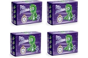 TOTÒ PICCINNI PILLO Premium Maxi, Taglia 4 (7-18 Kg), 4 Pacchi da 46 (184 Pannolini Bimbo)