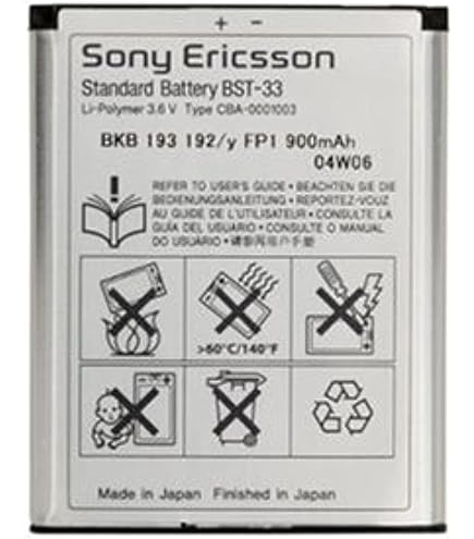 VINTRONS 3.7V Battery For Sony-Ericsson V800, G700, K800i, C702, W900i