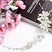Wuiyepo Bridal Bridesmaid Wedding Pearl Diamante Butterfly Love Flower Headband Tiara