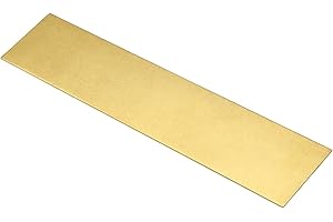 TA-VIGOR 1Pcs H62 Brass Sheet, 200mm x 50mm x 1mm Metal Sheet Brass Plates for DIY Crafts, Electrical, Repairs, Industry