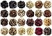 FESHFEN Ribbon Ponytail Hair Extensions Wavy Curly Messy Hair Bun Extensions Scrunchy Scrunchie Hair Bun Updo Hairpiece Donut Hair Chignons Hair Piece Wig Medium Blonde & Bleach Blond Mixed Hairpiece
