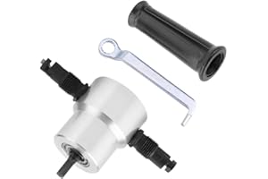 Belissy Metallblechschneider Doppelkopf Elektrische Energie Bohrer Befestigung Tragbare Nibbler Schneidwerkzeug Kann Eisenplatten, Edelstahlplatten, Kupferplatten Usw Schneiden