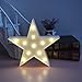 Price comparison product image Star Shape Night Light - LED Wall Lamps Indoor Lighting Home Decor Warm White 11 Beads Marquee Ligths Battery Operated Bedside and Table Lamps for Christmas,Party,Bedroom