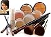 WARM SKIN Mineral Makeup Foundation 14 Piece COMPLETE SET Pure Natural Minerals With Organic Silk Primer, Full Cover by Intelligent Cosmetics®
