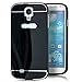 Produktbild Saxonia Samsung Galaxy S4 Hülle Aluminium Case Schutzhülle Alu Rahmen Bumper und Back Cover | Plexiglas Rückseite Schwarz