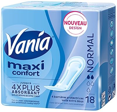 Vania 18 Serviettes Maxi Confort Normal - Lot de 4