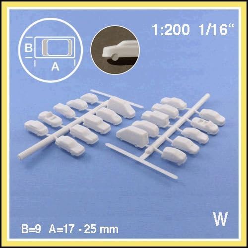 Cars, 1:200 color white