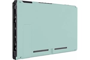 eXtremeRate Carcasa Trasera para Nintendo Switch Consola Funda Case Shell de Bricolaje Cubierta de reemplazo con Soporte para Nintendo Switch-No Incluye la Carcasa de Joycon(Cian)