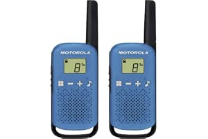 T42 Talkabout PMR446 2-vägs Walkie Talkie Portable Radio (paket med 2), upp till 4 km räckvidd, Ingen licens krävs
