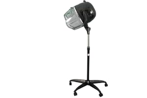 Sanqiao Professional Hair Dryer Hood, Portable Floor Stand Hairdryer with Timer & Temperature Control, Hairdresser Styling for Home and Salon (Black) 950W