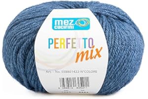 MEZ CURICINI Perfetto Mix: Filati da 50g ad Alta Qualità e Varietà di Colori per Maglieria A Mano (Avio)