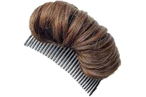 BAMBOOPACK Peigne à cheveux pour chignon Demi-boule Tête spirale Beehive Fluffy Hair Pad Accessoire pour cheveux (Marron clair)