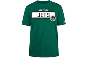 New York Jets NFL Regular T-Shirt High Density Ink Screenprint Front Graphic Original Team Color Camiseta Unisex Adulto