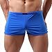Produktbild Retroshorts Boxershorts Herren, Sunday Doppelt Baumwolle Reizvoll Mens Pure Farbe Solid Breat Baumwolle Unterwäsche Slips Ausbuchtung Pouch Shorts Unterhose (Blau, XL)