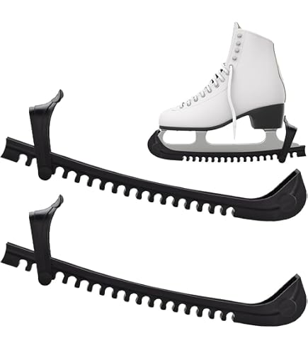 Protège-lames De Patin à Glace Heveer – Élastiques, Doublure Absorbante, 35x7 Cm – Pour Hockey Et Patinage Artistique