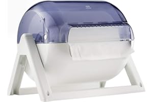 Mar Plast Supporto CARENATO per Bobina in Carta Industriale CARENATO in PLASTICA Trasparente da APPOGGIO O da Muro