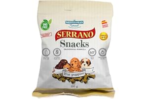 CT-TRONICS Mediterranean Natural Serrano Snacks para Perros 12X100 GR (Cachorro)
