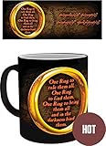 Taza mágica termosensible El Señor De Los Anillos que cambia de color con el liquido caliente