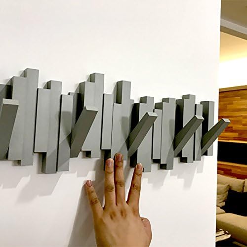 FuRongHuang The Decorative Wall Hanging Behind The Door Hanger Clothes Hanger Hook Coatrack Row Hook On The Wall,The Keyboard Hook Hook Containing White White
