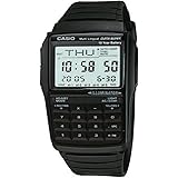 Casio Męski DBC32-1A Data Bank Czarny Zegarek Cyfrowy, Biały, DBC-32-1AV, biały, DBC-32-1AV