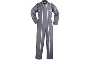COVERGUARD 8622 - Combinaison de Travail - Taille M - 2 Fermetures à Glissière - Polyester et Coton - Grise