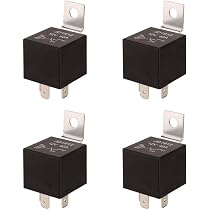 Relais 12V 30/40A Pour Voiture - Lot De 2 - 4/5 Broches, Compatibles Ford Mondeo, Honda Civic - Pour Phares, Klaxon, Ventilateur, Etc.