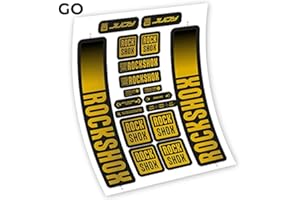 VINILOSBICI Rock Shox Judy 2021 Autocollants en vinyle pour fourche (GO - Gold)
