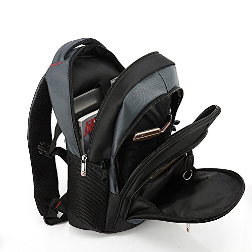 Laptop Rucksack, P.K.U.VDSL 15″ Laptop Backpack, 15 Zoll Notebook Backpack, Computer Rucksack Multifunktionsrucksack Wasserdicht Damen Herren Campus Rucksäcke mit mehreren Fächern für Schule Business - 5