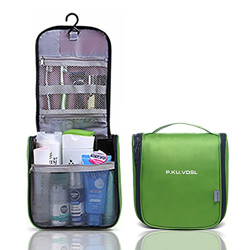 P.KU.VDSL® Ultra Light Multifunction Tavel Cosmetic Bag Outdoor Sports Hiking Wash Bags (Green)