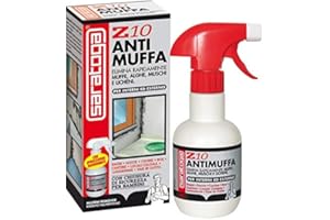 SARATOGA-Z10 NUOVO Z10 ANTIMUFFA 250 ml Deterge e Rimuove Muffe Alghe Muschi Licheni Per Interni Ed Esterni
