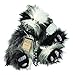 Suki Gifts 17068 – Traditional Silver Tag Bear Finley Bear, 46 cm, Black/White/Grey