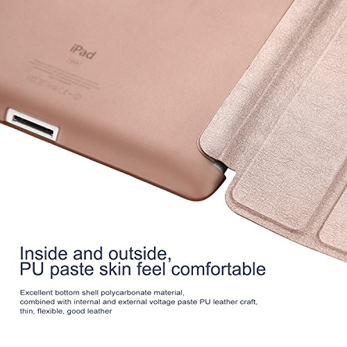 H  lle f  r iPad 2   iPad 3   iPad 4 CICMOD   Smartcover Case Tasche Schutzh  lle Etui Auto Aufwachen Schlaf Funktion mit Multi St  nder und Anti-Sto 