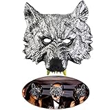 Tinksky Head Mask for Cosplay Halloween Masquerade (Grey)