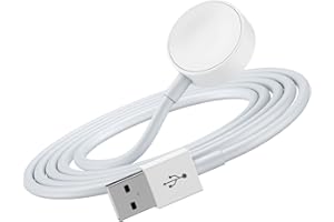 AEN ART Ladekabel für Apple Watch, Uhr Kabel USB Schnellladegerät Tragbare Ladestation, 【MFi Zertifiziert】 Magnetisches Kabel Cable Kompatibel mit Apple Watch Series 8/7/6/5/4/3/2/1/Ultra/SE- Weiß