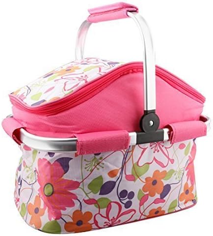 20L Fashionable Folding Picnic Cool Bag – Insulated Lunch Box Food Preservation Bag for Work Parties Bbqs Outdoor Picnic