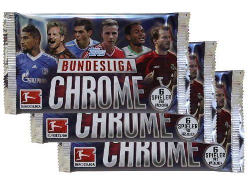 Preisvergleich Produktbild Topps TO00464A - Bundesliga Chrome Sammelkarten 2013 / 2014, 3 Booster, 6 Karten