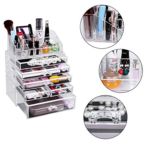 Songmics Kosmetik Aufbewahrung Organizer gro Acryl JKA009 - 6