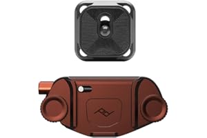 Peak Design Capture Camera Clip V3 Eclipse avec Plaque, Supporte DSLR, Corps Compact et Point and Shoot, Sûr, Stable et Accessible Fixation aux Sangles et aux Ceintures, Fermeture Rapide 90kg