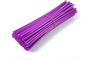 NBGRVB MTB Wheel Rim Spoke Sleeves, Durable, Protect and Enhance Your Bike, Suitable for 3 5mm~5mm Spokes, 72pcs/Pack(Purple)