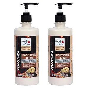 PINK PLUMS Luxurious Skin Care Deep Nourish Moisturising Cocoshea Body Lotion for Dry Skin, COMBO (Pack-2) Each 500ml