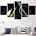 Produktbild JUNDY Fünf Kampf Planeten Mond Dekoration Malerei Inkjet Home Cafe Malerei High Light Chemiefaser N 10x15cmx2 10x20cmx2 10x25cmx1