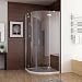 Produktbild 80 x 80 x 195 cm Duschkabine Runddusche Duschabtrennung Falttür Echtglas Viertelkreis NANO