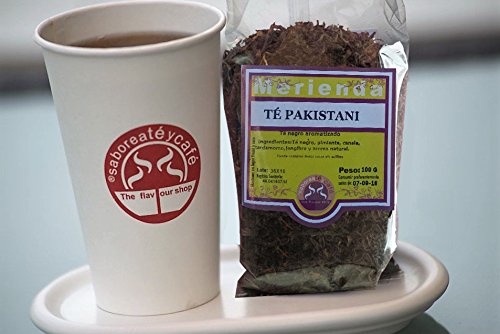 Saboreaté y Café 209011.0 - The Flavour Shop Té Negro Pakistaní en Hoja Hebra Granel Infusión Natural 100 Gramos