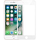 Elfia Apple iPhone 8 ile Uyumlu Ekran Koruyucusu Tam Kaplayan Nano İnce Esnek Koruma Fiber Beyaz